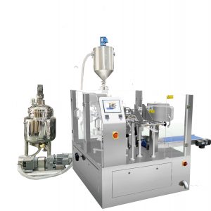 Aurrez egindako poltsa automatikoki betetzeko zigilua likido eta itsatsirako pistio betegarriarekin