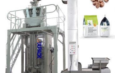 Kafe alerako eta hautsetarako betetzeko ontziratzeko makina lauko poltsa automatikoa osatzeko