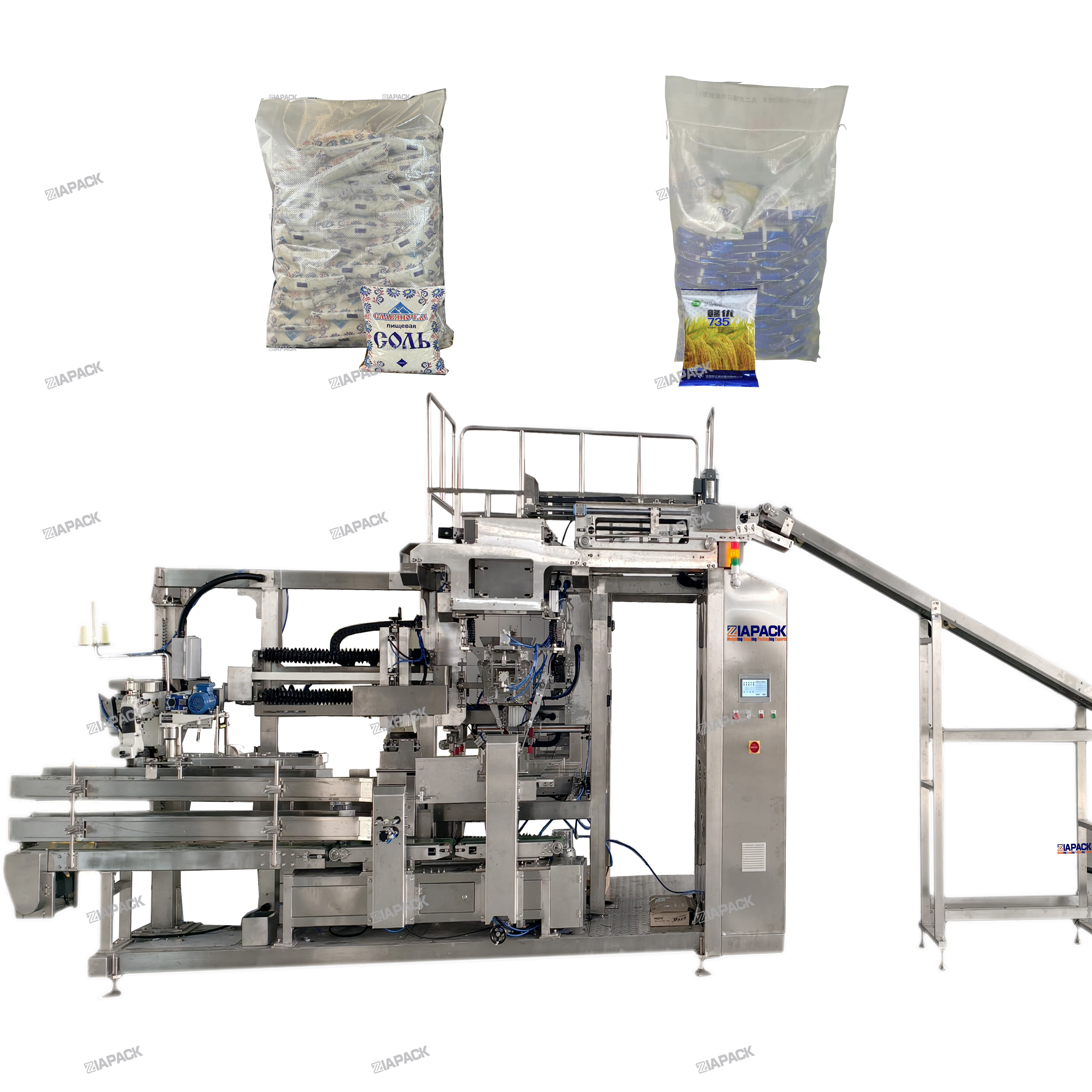 Automatic seconday bagging machine (small pouches into big bag ) - IAPACK
