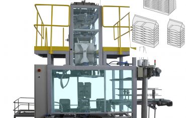 Poltsa bigunak ontziratzeko ekoizpen-enbalatzeko lerro automatikoa