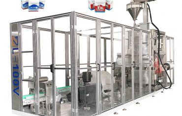 Poltsa automatikoa osatzeko betegarria zigilatzeko hutsean ontziratzeko makina