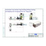 Beheko poltsa lau automatikoa goiko eranskailua duen poltsa betegarria zigilatzeko ontziak biltzeko lerroa osatzen du gure bezeroak