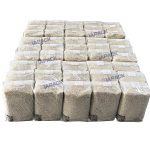 Aleen elikadura automatikoa nahasketa pisatzeko ontziak eta fardelak ontziratzeko makina linea