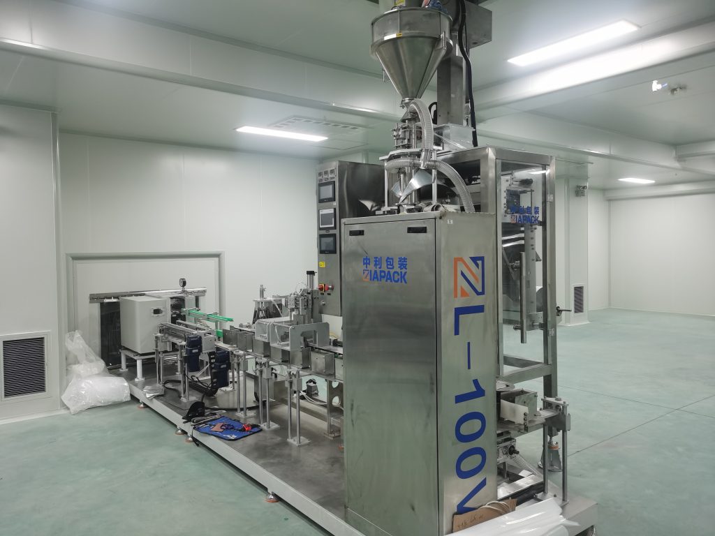 hauts hutsean ontziratzeko makina